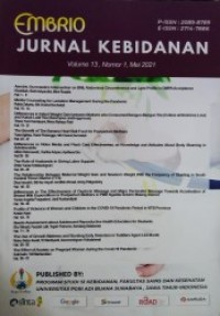 Embrio : Jurnal Kebidanan, Vol. 14 No. 1, Mei 2022