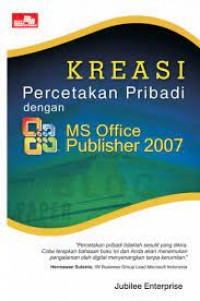 Kreasi percetakan pribadi dengan ms office publisher 2007