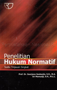 Penelitian Hukum Normatif Suatu Tinjauan Singkat