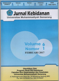 Jurnal Kebidanan Universitas Muhammadiyah Semarang; Vol. 6 (1) 2017